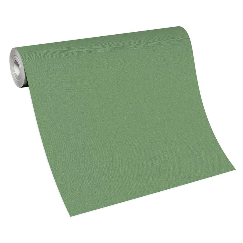 Effen Behang, Vliesbehang Erismann Martinique groen