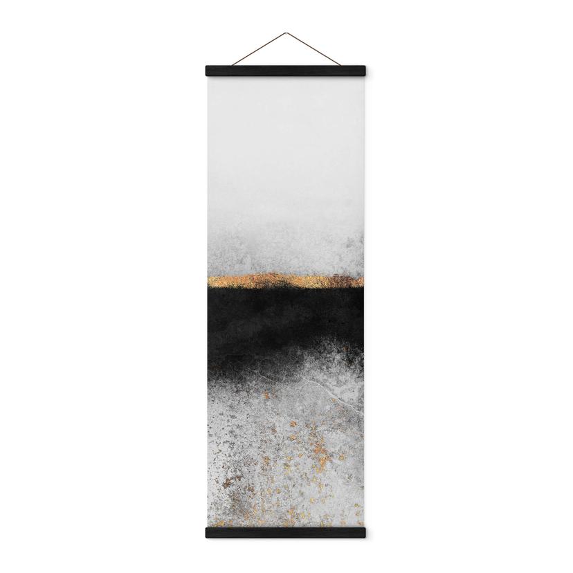 Tekstil plakat Fredriksson - Sot og guld - Panorama
