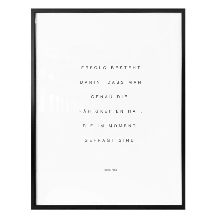 Poster - Erfolg besteht darin…