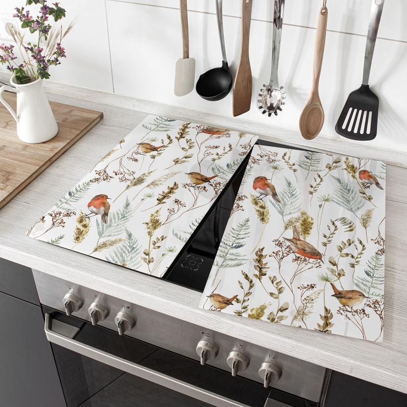 Dækplade til komfur med spurve og råger - UN Designs
