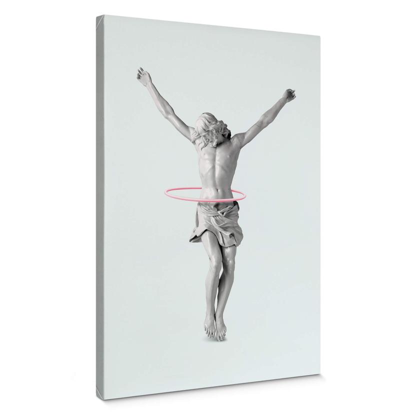 Cuadro Lienzo Suelto - Hula Hoop Jesus