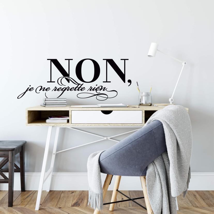 Sticker mural - Non, je ne regrette rien 2