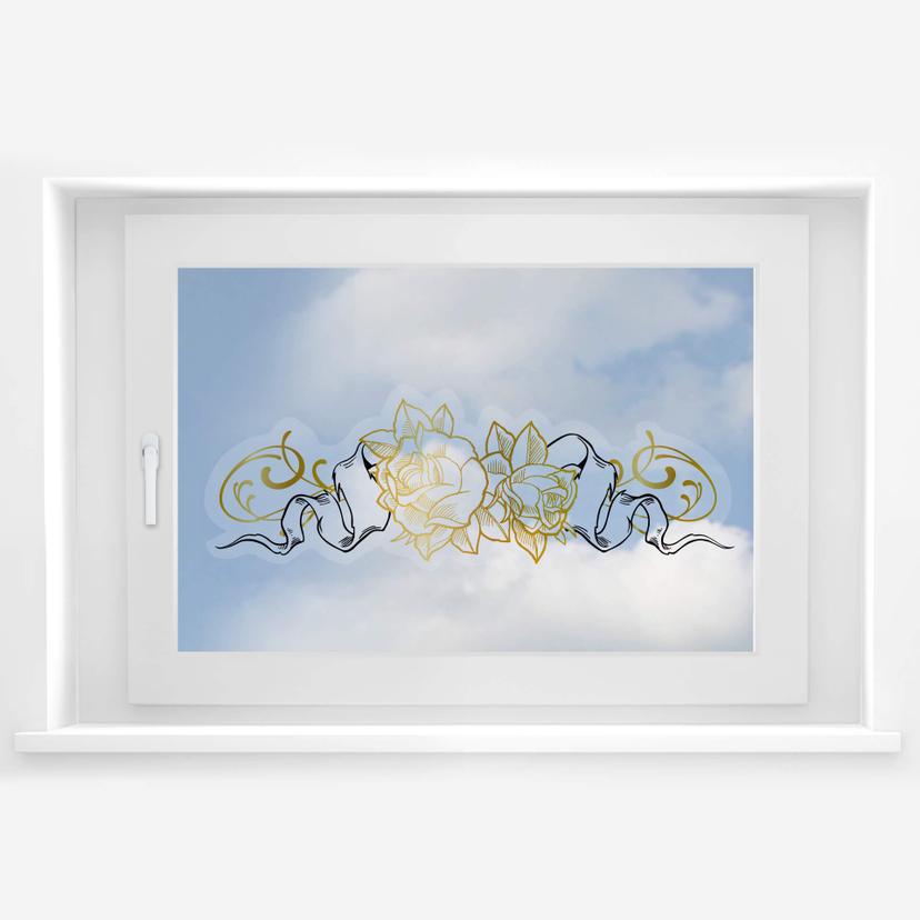 Cuadro de ventana LA Ink Golden Roses