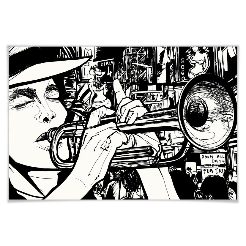 Poster - Sound of a Street Musician