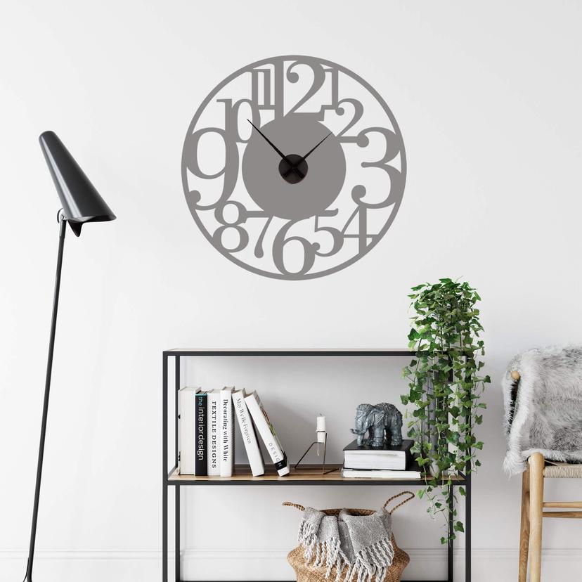 Adesivo murale + Orologio moderno XXL