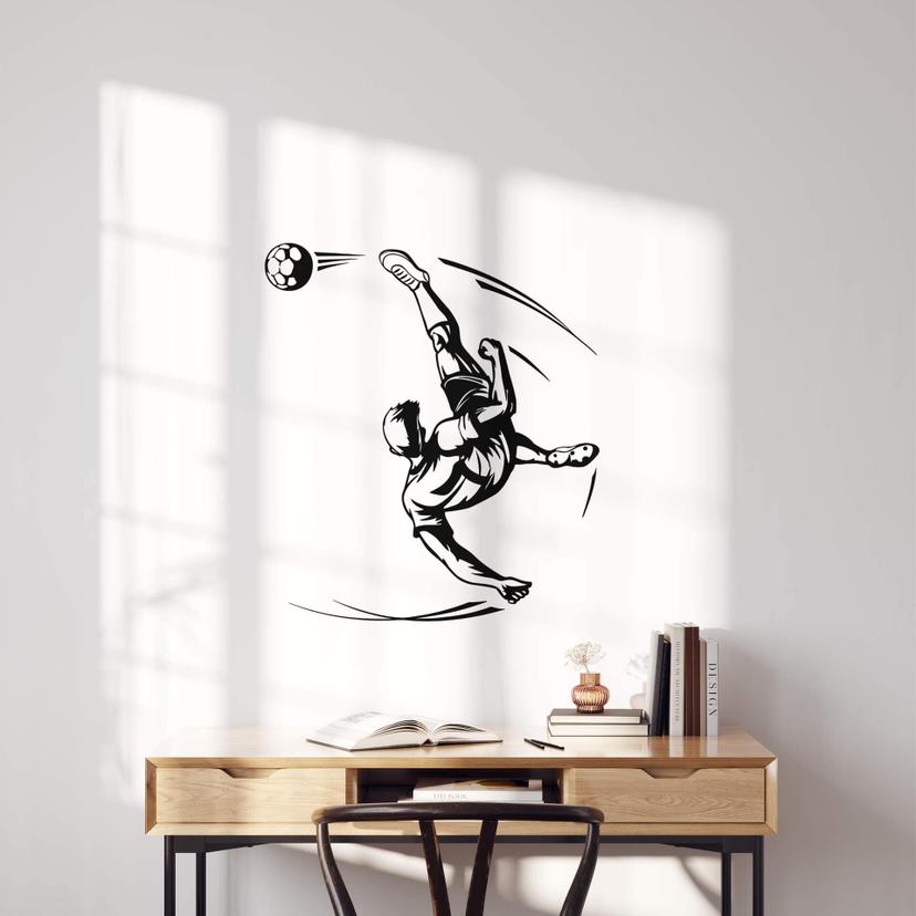 Adesivo murale Calcio in testa