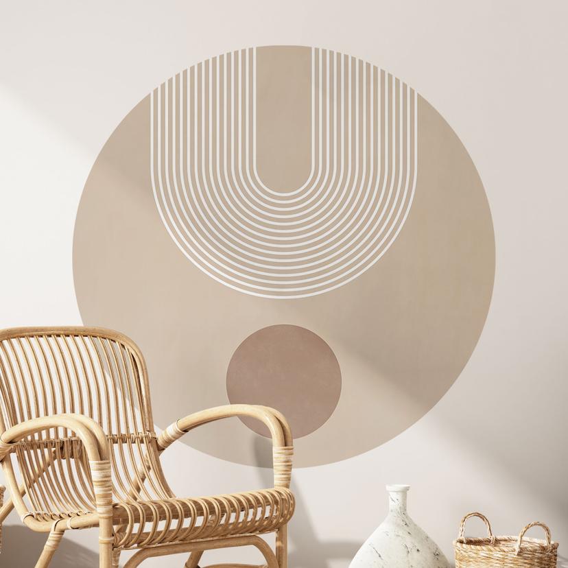 Vinilo decorativo Geometría abstracta en equilibrio - Ristova - Redondo