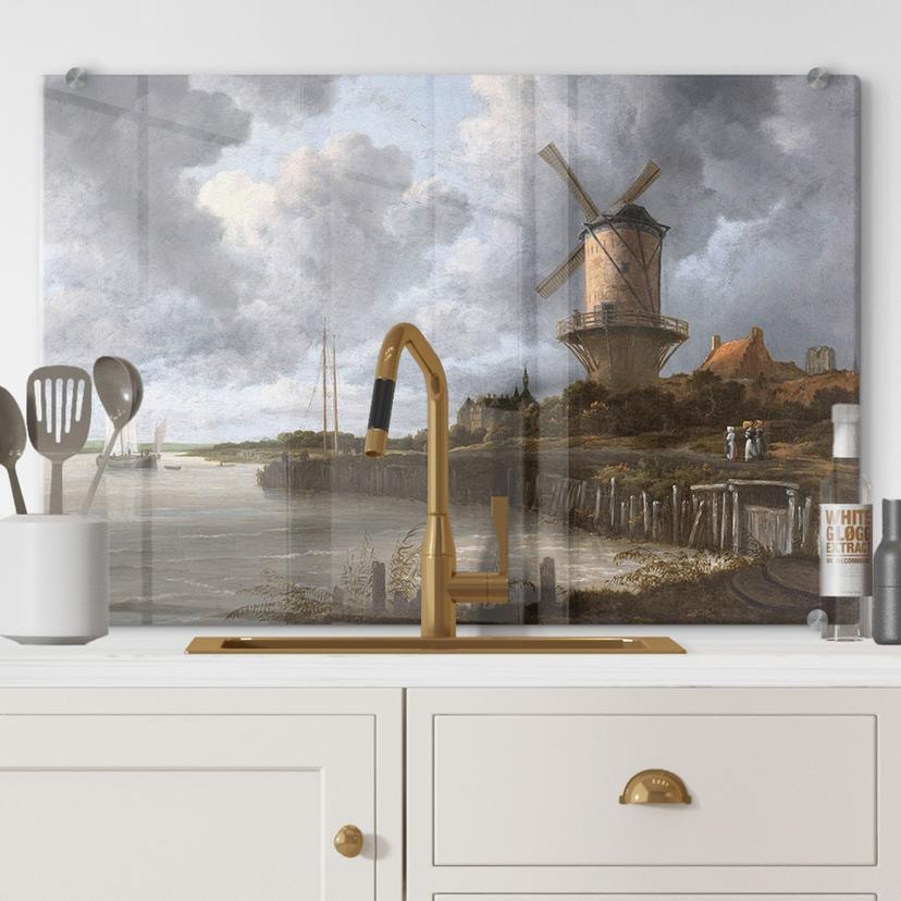 Spatscherm van Ruysdael - Molen