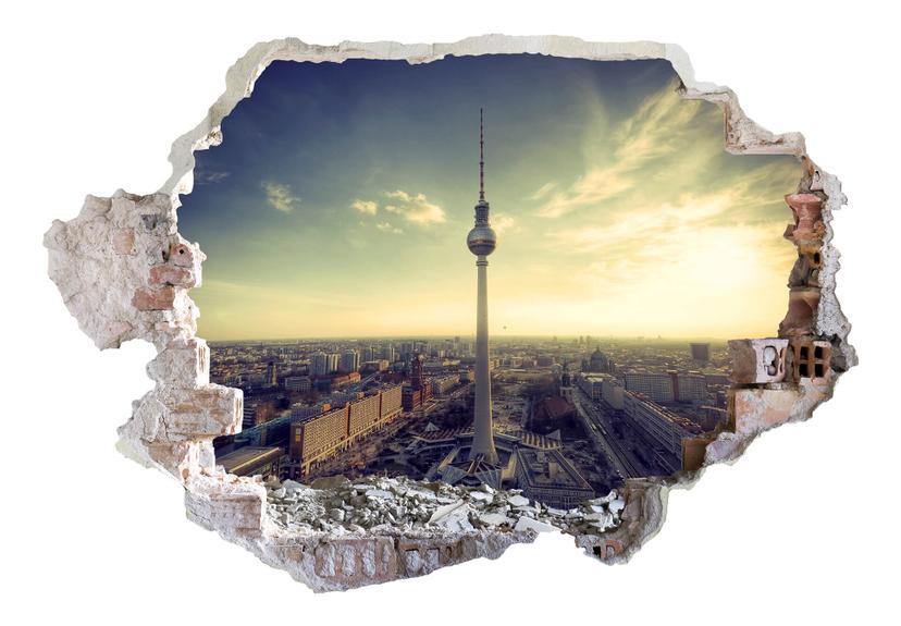 Adesivo 3D – Torre della televisione Berlino
