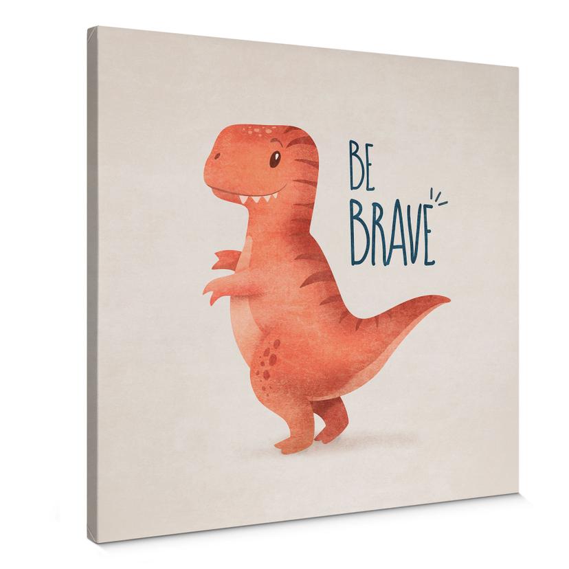 Canvas Dino Be Brave - T-Rex - Tunaboylu