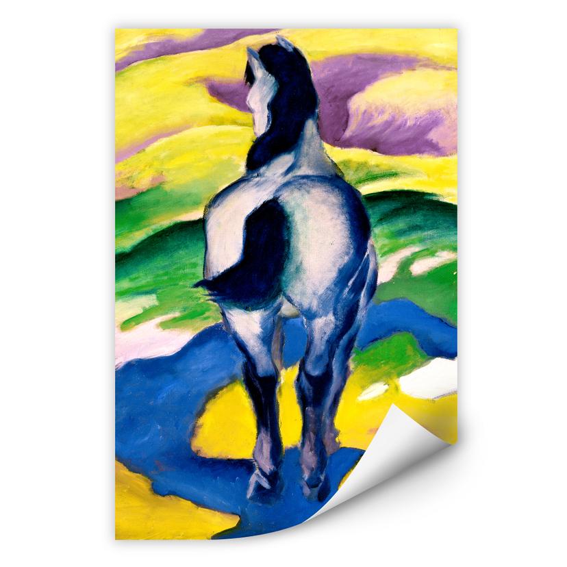 Zelfklevende Poster - Marc - Blue Horse
