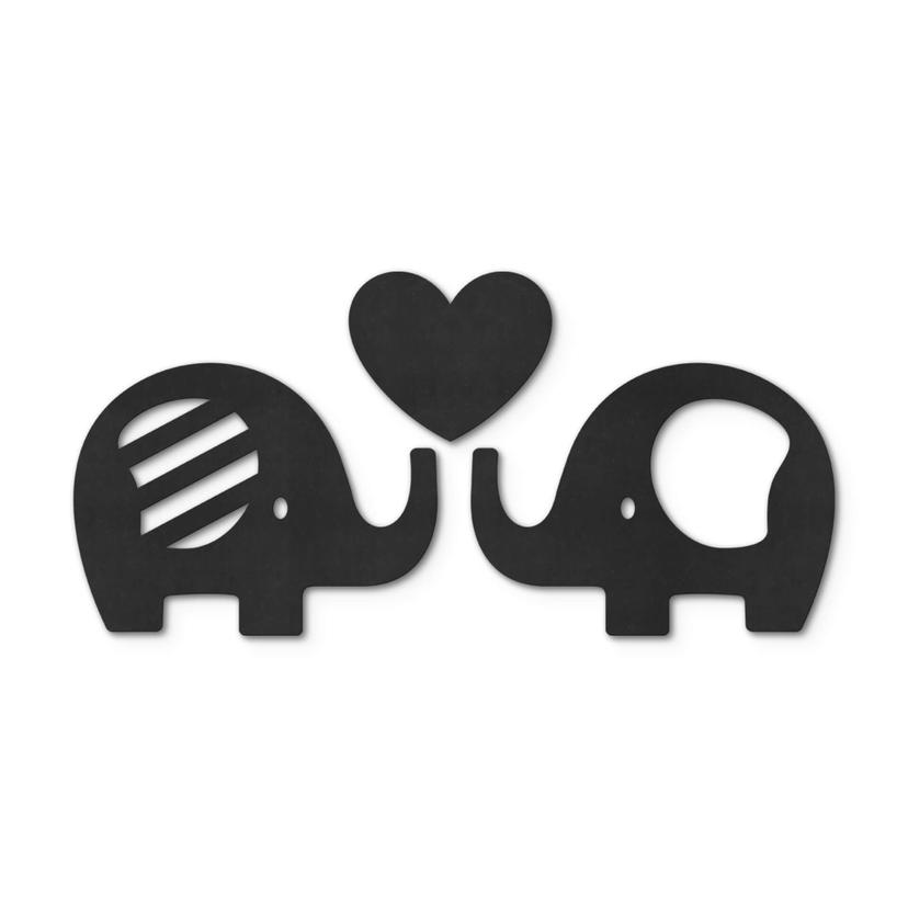 MDF - Décoration en bois -Eléphants (3 parties)