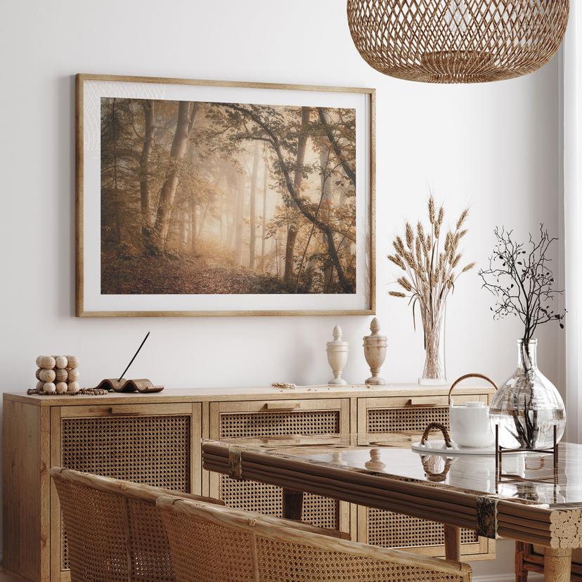 Poster Skog i morgondimman - Maier