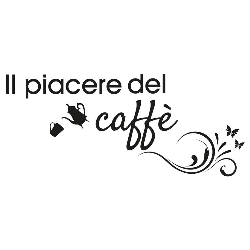 Adesivo murale – Il piacere del caffé