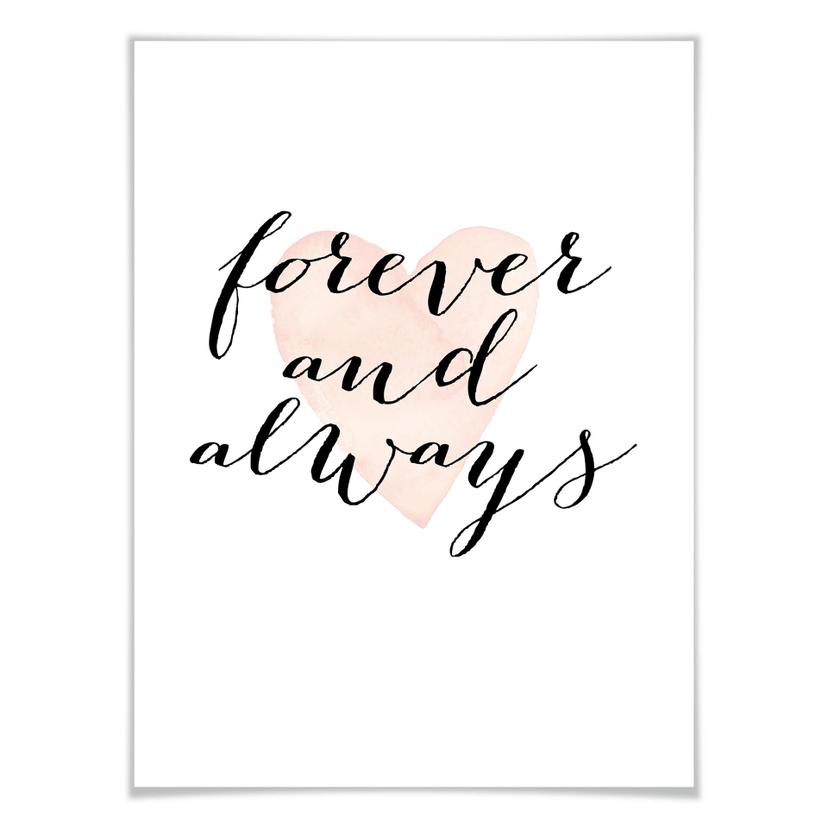 Poster Confetti & Cream - För evigt och alltid