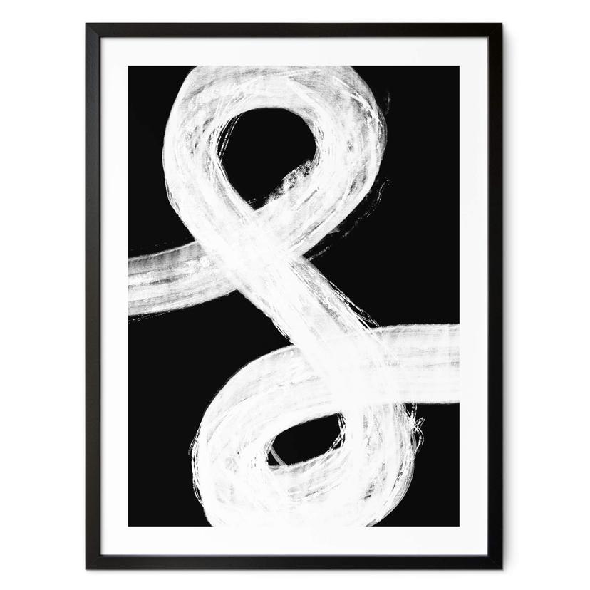 Póster 1X Studio - Juego de luces en blanco y negro