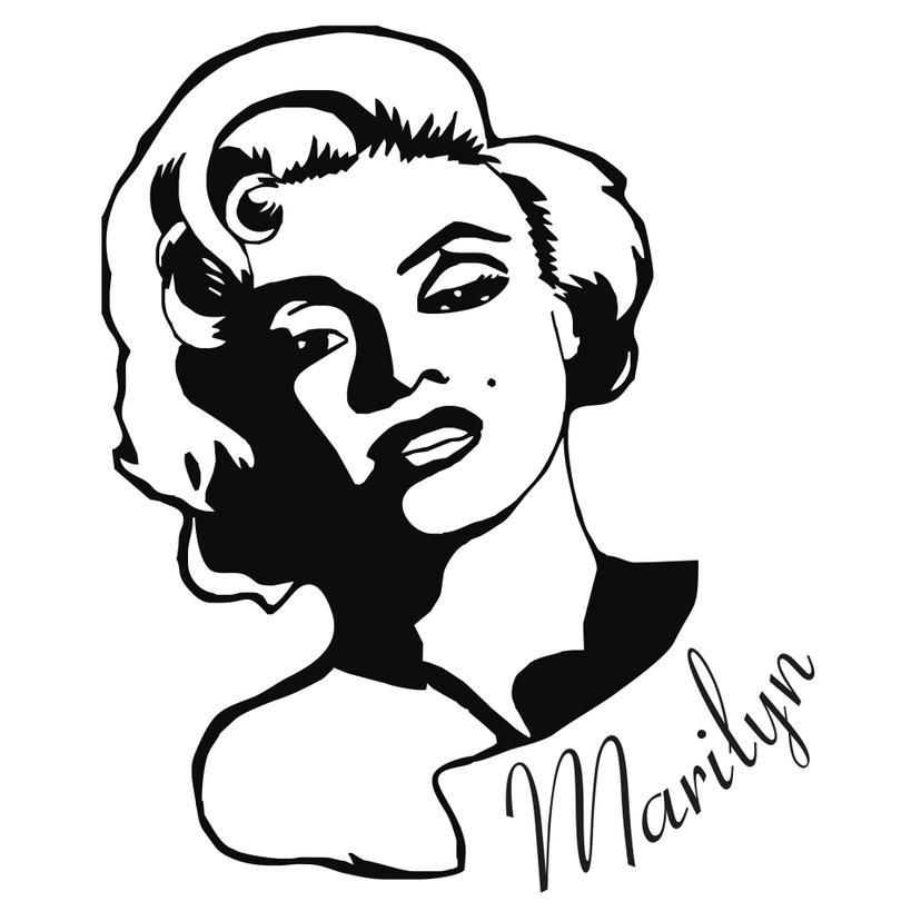 Sticker mural - Marilyn