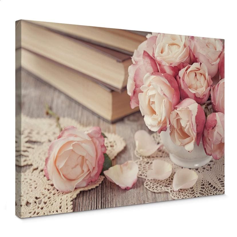 Tableau sur toile Roses roses