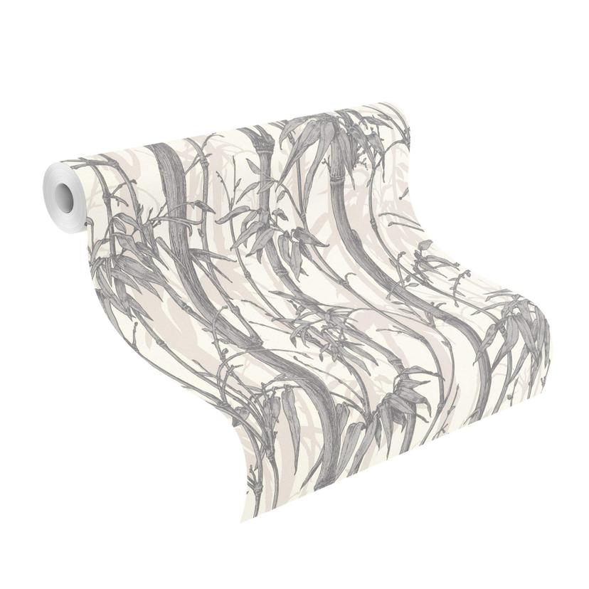 Rasch Papier peint intissé à motifs Florentine III gris argenté