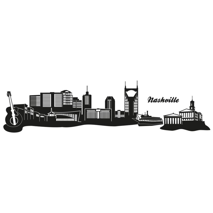 Adesivo murale - Profilo di Nashville