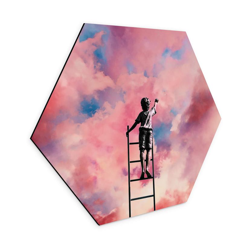 Hexagon Dibond Taudalpoi - Painting Clouds