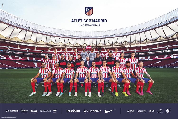 Plakat Atletico Madrid 2019/2020 - Team, plakat (61 x 91,5 cm)