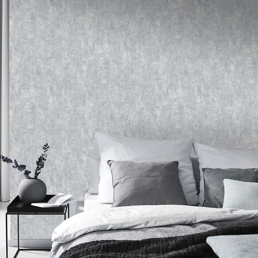Metaloptisk tapet, metaltapet Fashion for Walls 4 af Guido Maria Kretschmer grå