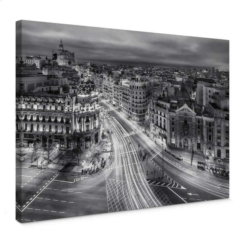Canvasbillede - Javier - Madrid at Night