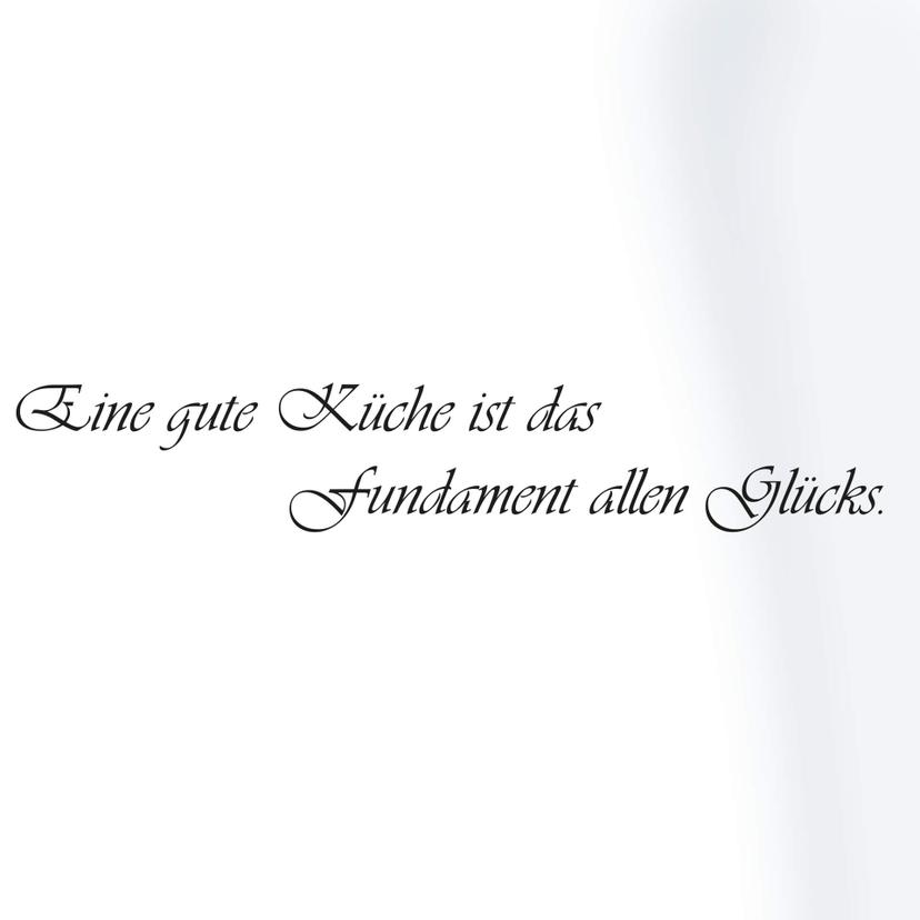 Wandtattoo Eine gute Küche...