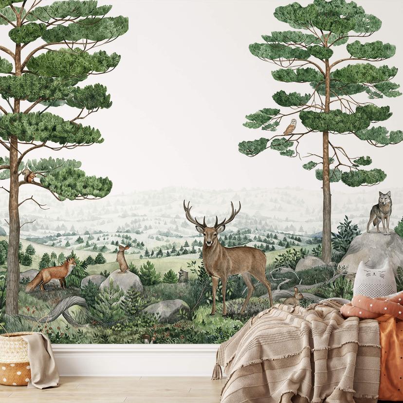 Fototapet Kikki Belle - Dyreeventyr på landet