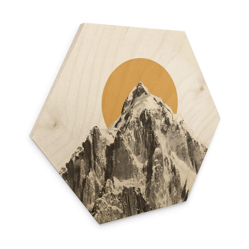Sekskantet træ Bodart - Sun and Mountain