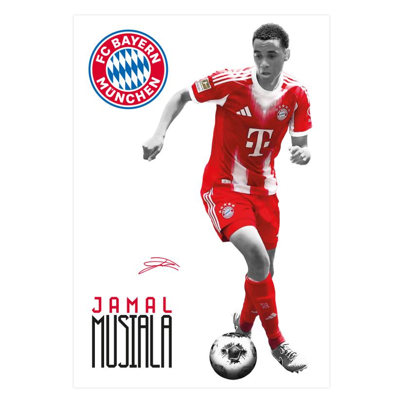 Wallsticker FC Bayern-spiller Jamal Musiala 2025/26
