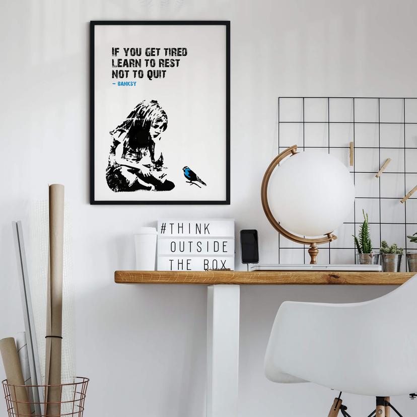 Póster Banksy - Si te cansas