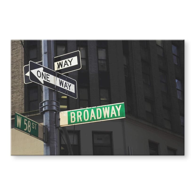 Tableau sur verre acrylique Broadway