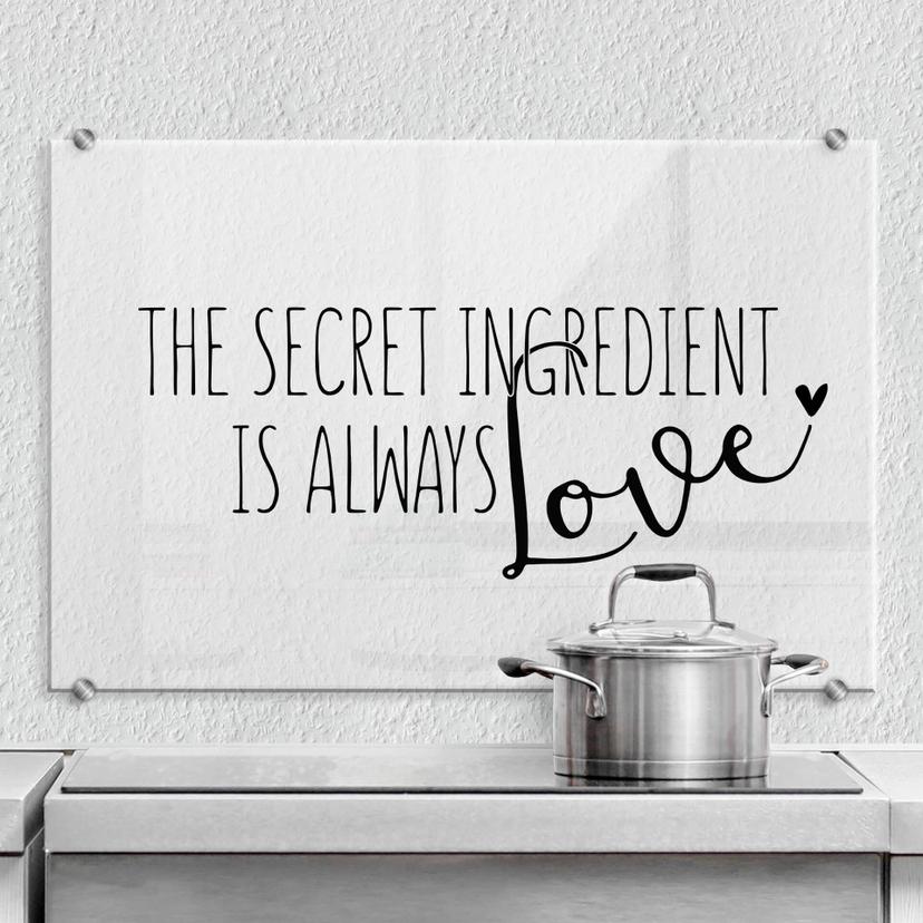 Pannello paraschizzi - The secret ingredient