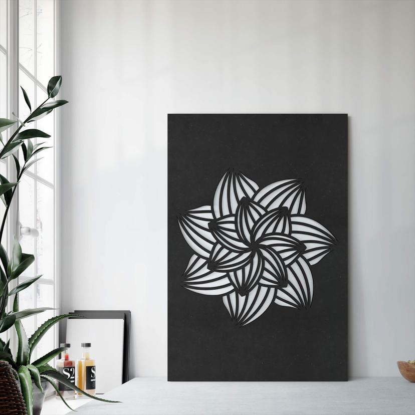 MDF - Decoración en madera flor de mandala