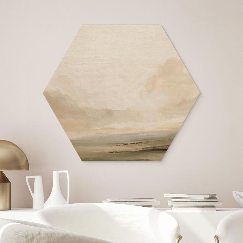 Esagono in legno Nuvole nel cielo - Hobday