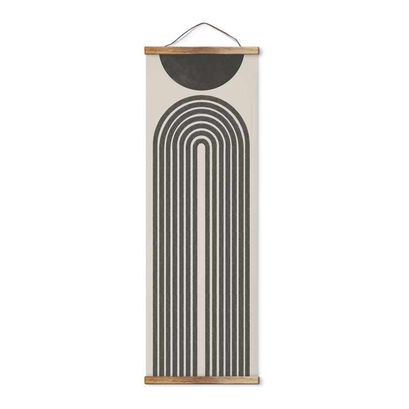 Póster de tela 'Lazo a rayas' - Elegante arte mural de The Miuus Studio