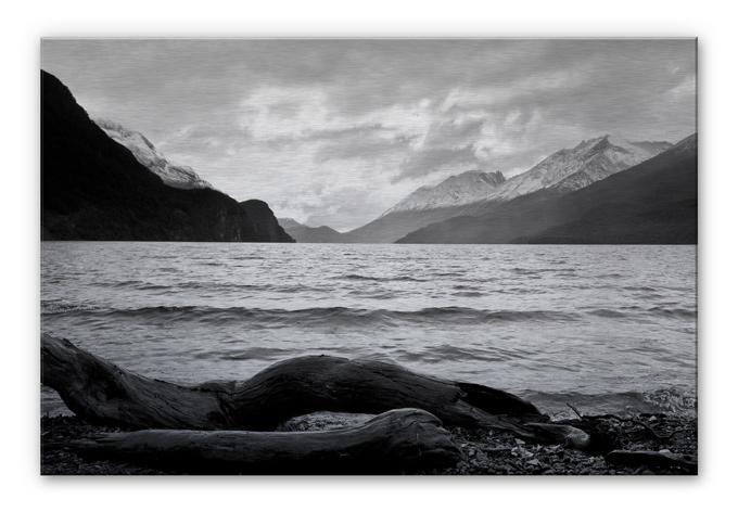 Tableau en Alu-Dibond - Log and Lake