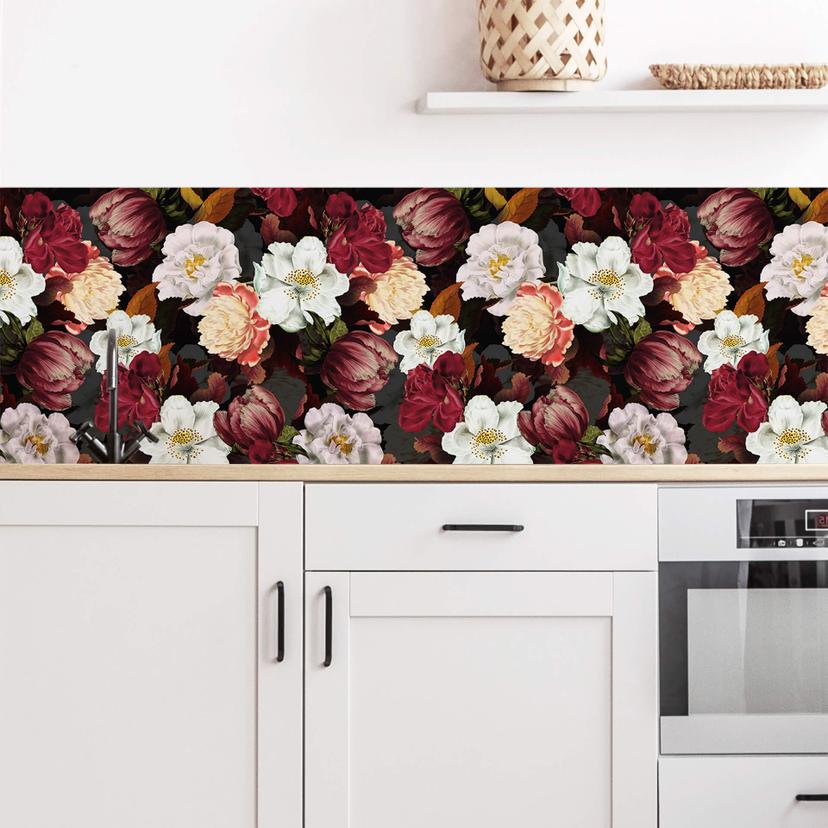 Køkkenbagvæg UN Designs - Blomsterarrangement