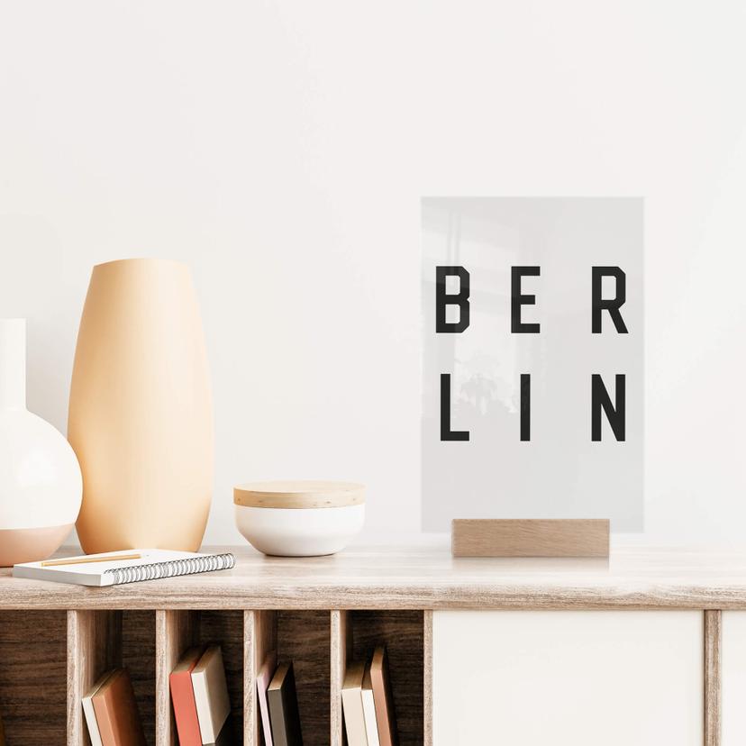 Decoro acrilico + supporto Berlino