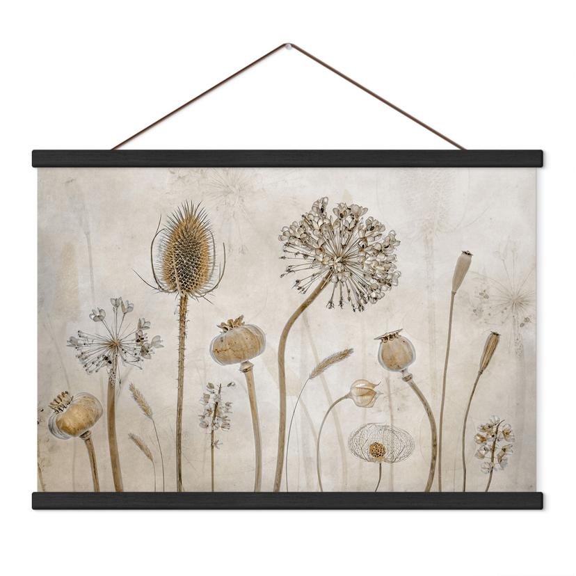 Textielposter Droogbloemen - Disher