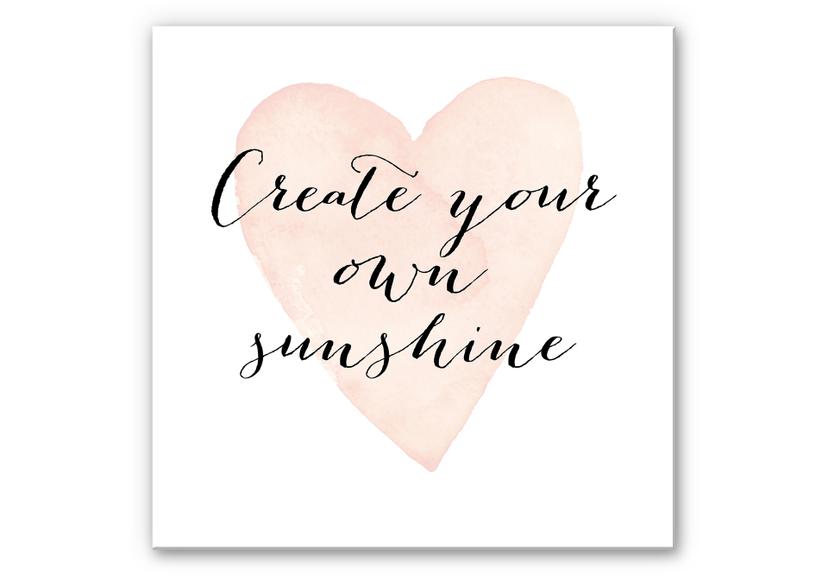 Wandbild Confetti & Cream - Create your own sunshine