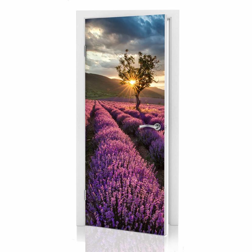 Lavendel i provence - dørsticker