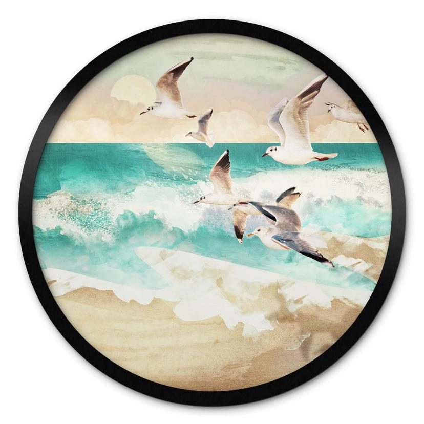 Plakat Måger på stranden - SpaceFrog Designs