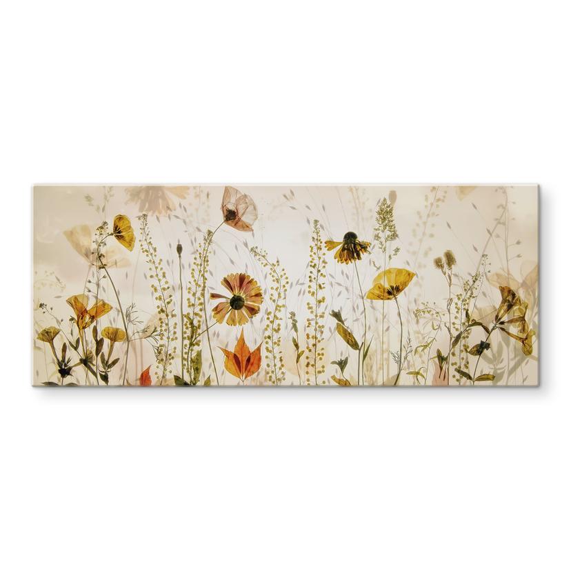 Pannello paraschizzi Splash guard Fiori di prato selvatico alla luce del sole - Talen - Panorama