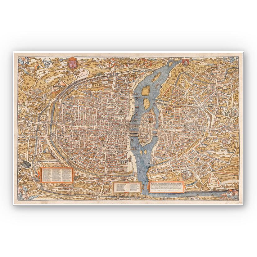 Tableau Forex - Carte historique de Paris