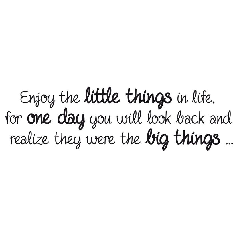 Sticker mural - Enjoy the little things... 2