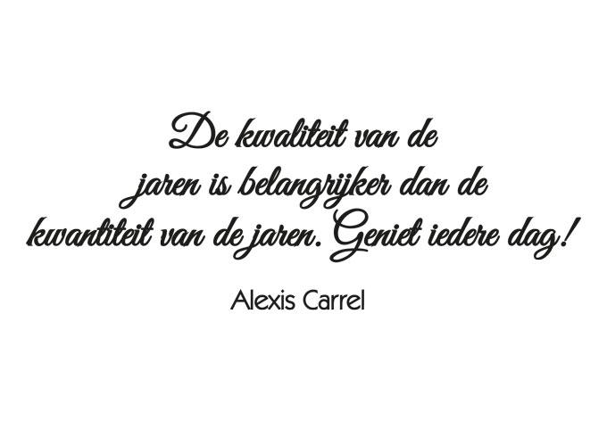 Wandtattoo De kwaliteit van de jaren...