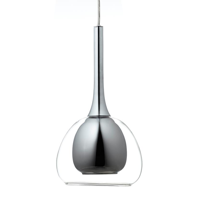 Pendelleuchte Iris, metallic, 120 x 66 cm, Glas Pendelleuchte, dimmbar